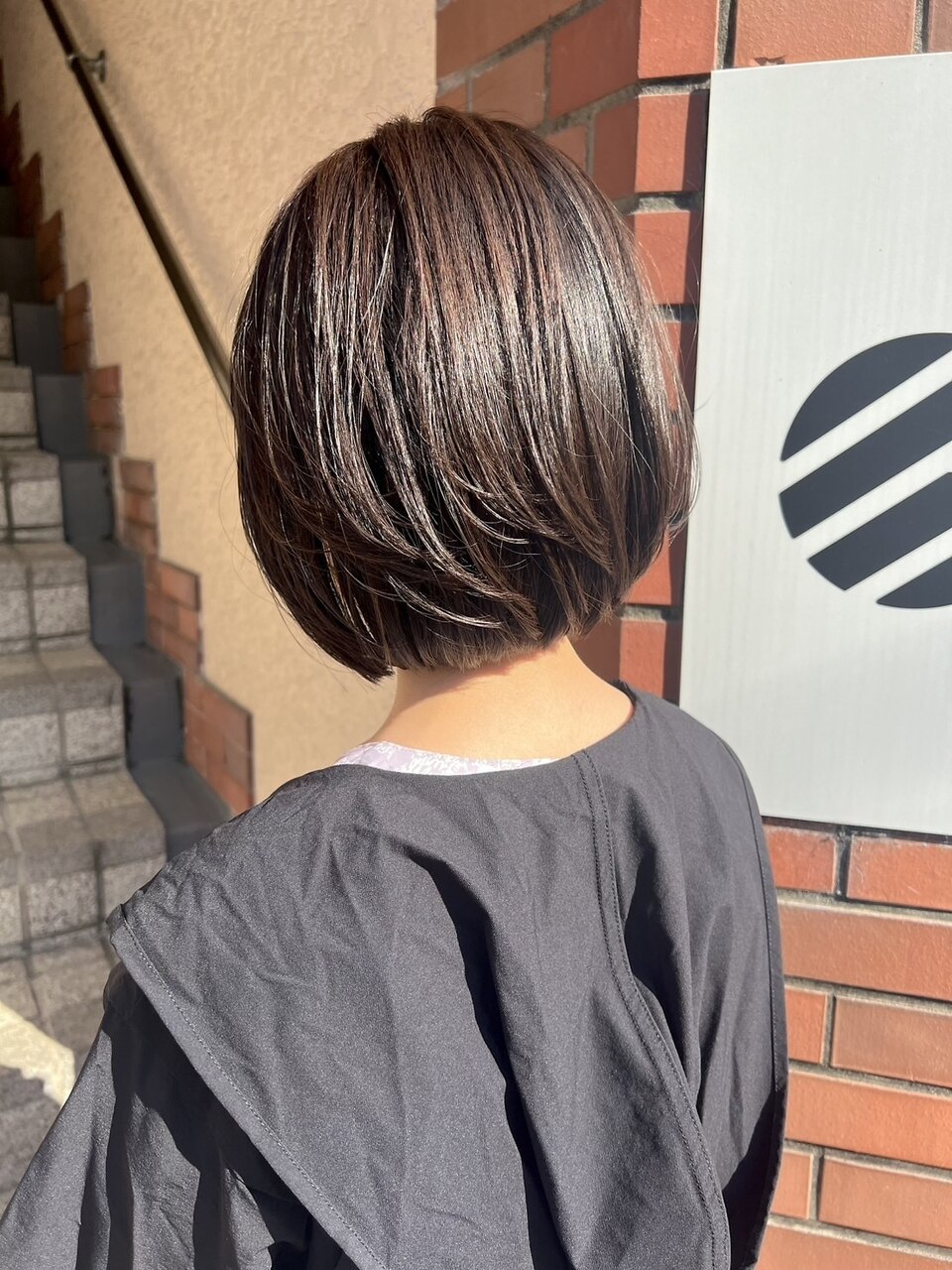 【117hairgarage】ナチュラルショート＿ダークパープル