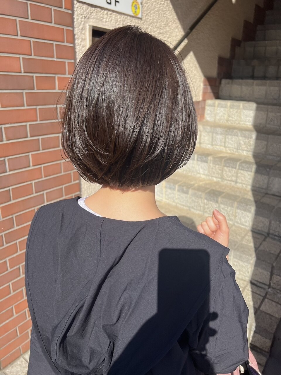 【117hairgarage】ナチュラルショート＿ダークパープル